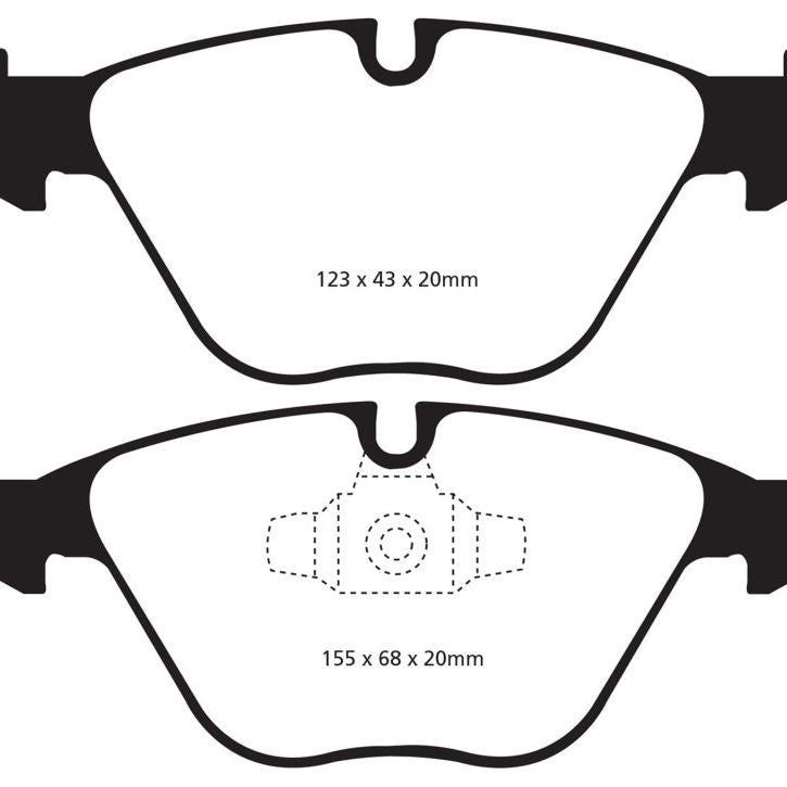 EBC 13+ BMW X1 2.0 Turbo (28i) Redstuff Front Brake Pads-Brake Pads - Performance-EBC-EBCDP31512C-SMINKpower Performance Parts