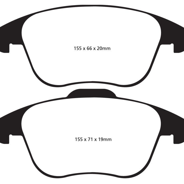 EBC 15 and up Audi Q3 2.0 Turbo Yellowstuff Front Brake Pads-Brake Pads - Performance-EBC-EBCDP41997R-SMINKpower Performance Parts