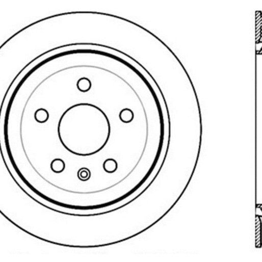 StopTech Slotted & Drilled Sport Brake Rotor-Brake Rotors - Slot & Drilled-Stoptech-STO127.62105L-SMINKpower Performance Parts