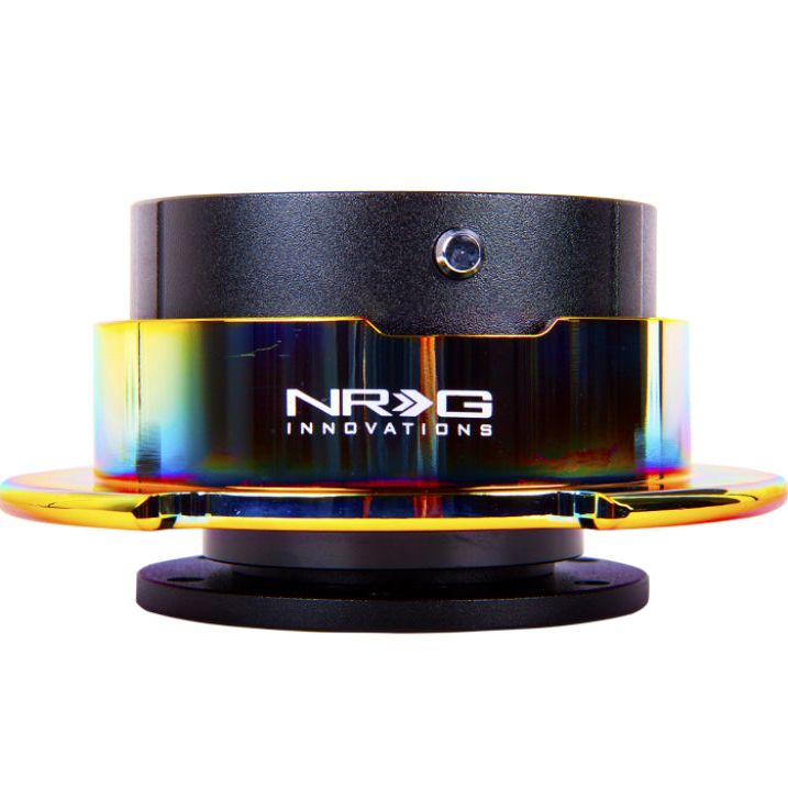 NRG Quick Release Gen 2.5 - Black Body / Neochrome Ring-Quick Release Adapters-NRG-NRGSRK-250BK/MC-SMINKpower Performance Parts