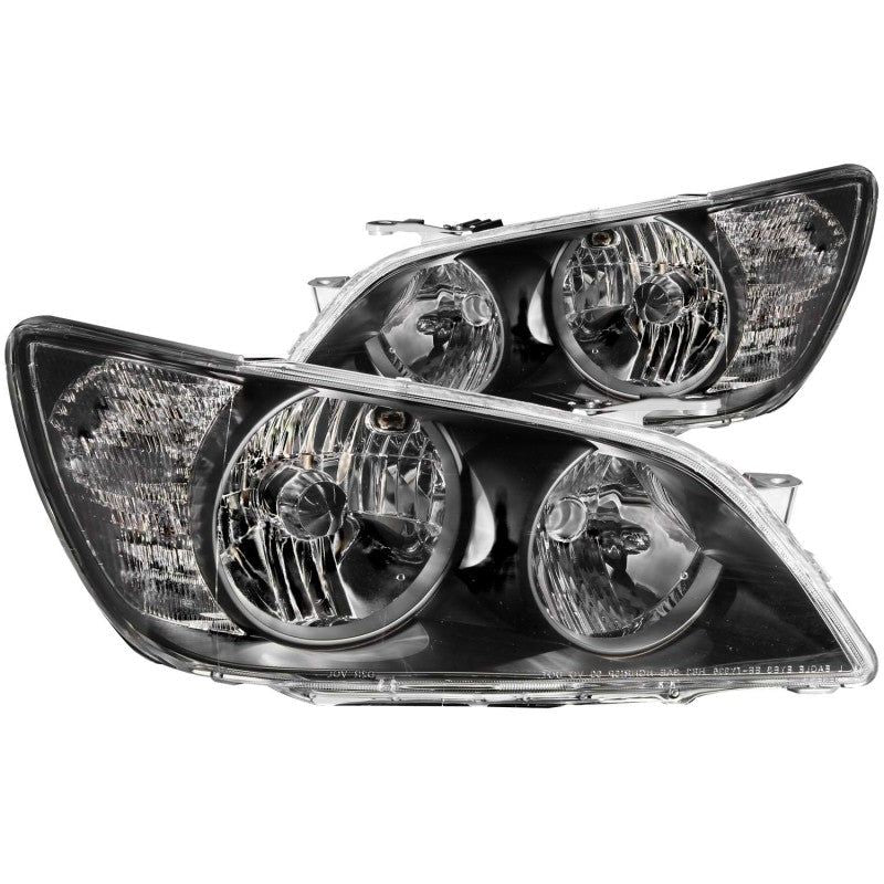 ANZO 2001-2005 Lexus Is300 Crystal Headlights Black-Headlights-ANZO-ANZ121210-SMINKpower Performance Parts