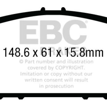 EBC 13+ Honda Accord Coupe 2.4 EX Greenstuff Front Brake Pads-Brake Pads - Performance-EBC-EBCDP23014-SMINKpower Performance Parts