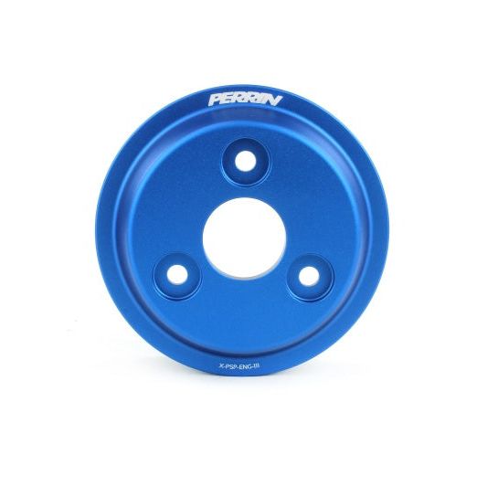 Perrin 15-21 Subaru WRX Lightweight Water Pump Pulley - Blue - SMINKpower Performance Parts PERPSP-ENG-111BL Perrin Performance