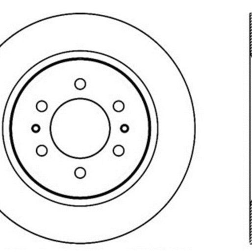 StopTech Slotted & Drilled Sport Brake Rotor-Brake Rotors - Slot & Drilled-Stoptech-STO127.65119L-SMINKpower Performance Parts