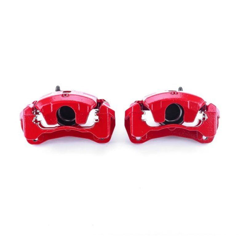 Power Stop 06-12 Mitsubishi Eclipse Front Red Calipers w/Brackets - Pair - SMINKpower Performance Parts PSBS2614C PowerStop