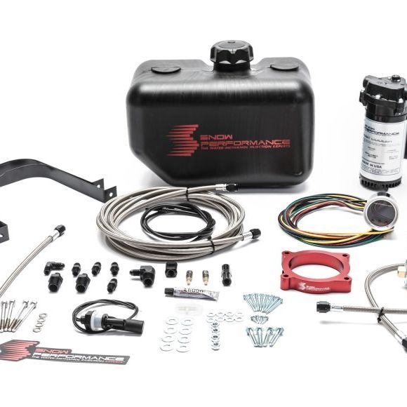 Snow Performance 11-17 Mustang Stg 2 Boost Cooler F/I Water Injection Kit (SS Braid Line & 4AN)-Water Meth Kits-Snow Performance-SNOSNO-2132-BRD-SMINKpower Performance Parts