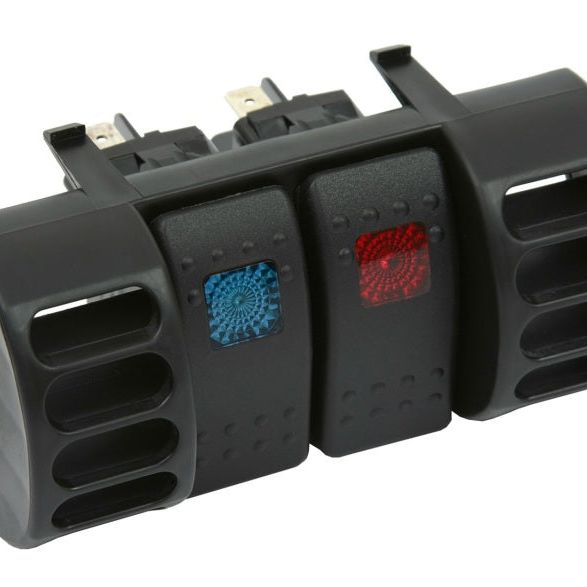 Daystar 1984-2001 Jeep Cherokee XJ 2WD/4WD - Air Vent Switch Panel (Includes Blue & Red Switches) - daystar-1984-2001-jeep-cherokee-xj-2wd-4wd-air-vent-switch-panel-includes-blue-red-switches