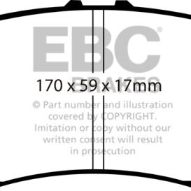 EBC 07-13 Acura MDX 3.7 Yellowstuff Front Brake Pads-Brake Pads - Performance-EBC-EBCDP41801R-SMINKpower Performance Parts