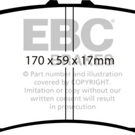 EBC 07-13 Acura MDX 3.7 Ultimax2 Front Brake Pads-Brake Pads - OE-EBC-EBCUD1280-SMINKpower Performance Parts
