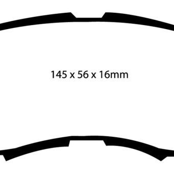 EBC 07+ Jeep Compass 2.0 (262mm Rear Rotors) Greenstuff Front Brake Pads-Brake Pads - Performance-EBC-EBCDP61614-SMINKpower Performance Parts