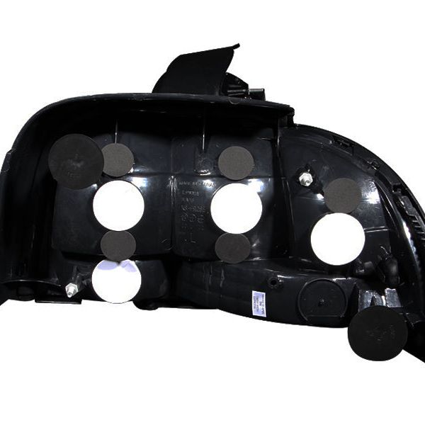 ANZO 1994-1998 Ford Mustang Taillights Black-Tail Lights-ANZO-ANZ221020-SMINKpower Performance Parts