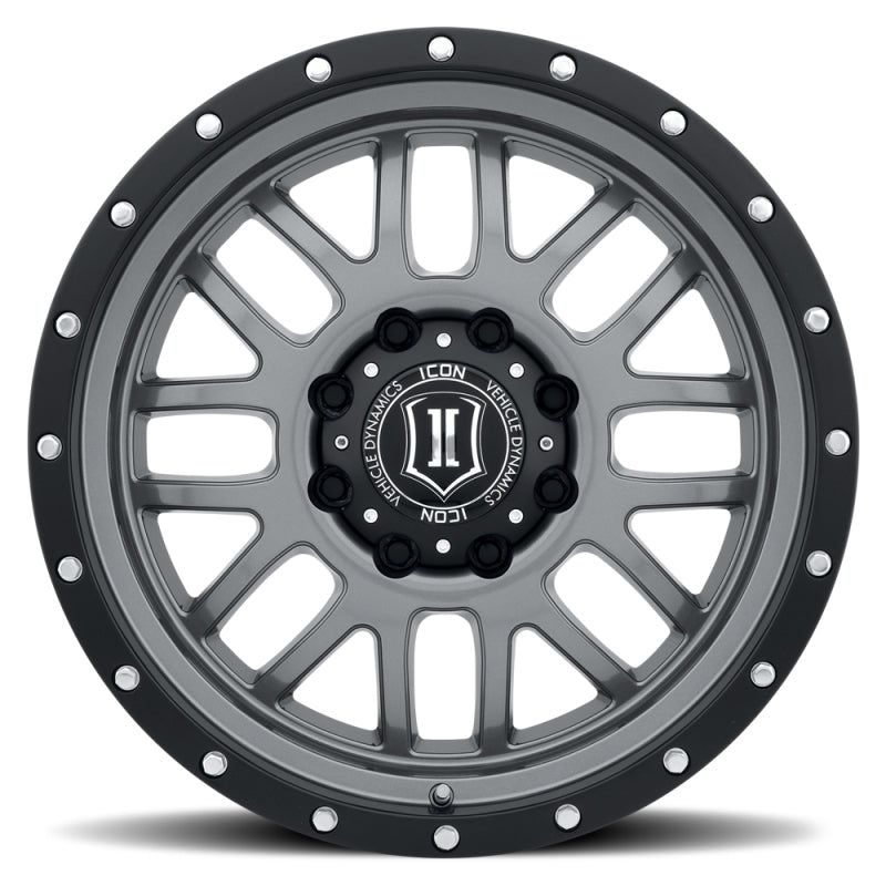 ICON Alpha 20x9 8x170 0mm Offset 5in BS 125.2mm Bore Gun Metal Wheel - SMINKpower Performance Parts ICO1220908150GM ICON