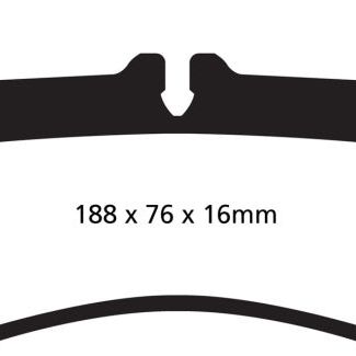 EBC 12-15 Porsche 911 (991) (Cast Iron Rotor only) 3.4 Carrera Yellowstuff Rear Brake Pads-Brake Pads - Performance-EBC-EBCDP42098R-SMINKpower Performance Parts