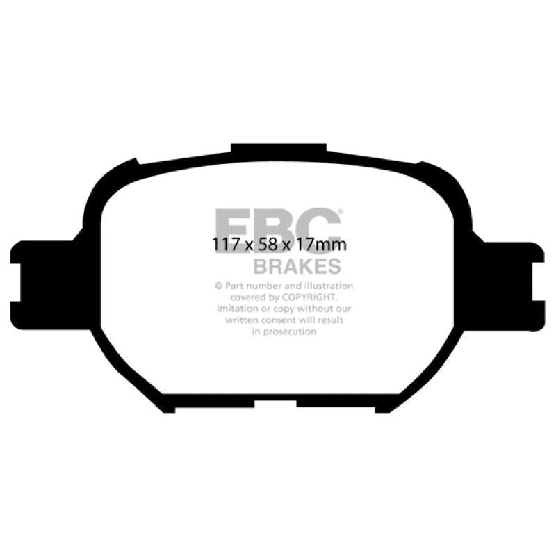EBC 04-10 Scion TC 2.4 Ultimax2 Front Brake Pads-Brake Pads - OE-EBC-EBCUD817-SMINKpower Performance Parts