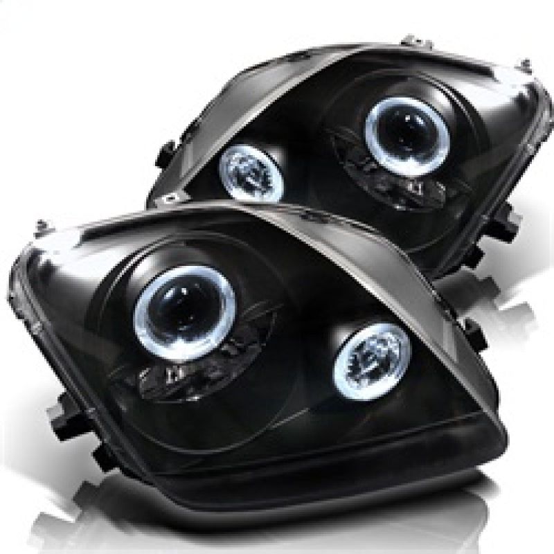 Spyder Honda Prelude 97-01 Projector Headlights LED Halo Black High H1 Low H1 PRO-YD-HP97-HL-BK-Headlights-SPYDER-SPY5011039-SMINKpower Performance Parts