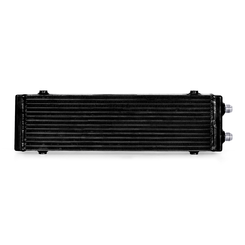 Mishimoto Universal Large Bar and Plate Dual Pass Black Oil Cooler-Oil Coolers-Mishimoto-MISMMOC-DP-LBK-SMINKpower Performance Parts