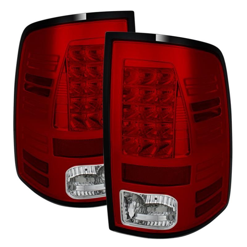 Spyder Dodge Ram 1500 13-14 13-14 LED Tail Lights LED Model only - Red Clear ALT-YD-DRAM13-LED-RC - SMINKpower Performance Parts SPY5077547 SPYDER