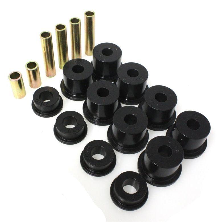 Energy Suspension 80-98 Ford F250/F350 4WD w/ 2 inch ID Black Front Spring Bushing Set-Bushing Kits-Energy Suspension-ENG4.2121G-SMINKpower Performance Parts