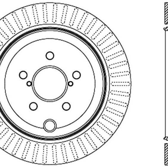 StopTech Power Slot 13 Scion FR-S / 13 Subaru BRZ Rear Left Slotted Rotor-Brake Rotors - Slotted-Stoptech-STO126.47031SL-SMINKpower Performance Parts