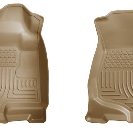 Husky Liners 07-14 Cadillac Escalade ESV/EXT Weatherbeater Tan Front Floor Liners-Floor Mats - Rubber-Husky Liners-HSL18203-SMINKpower Performance Parts