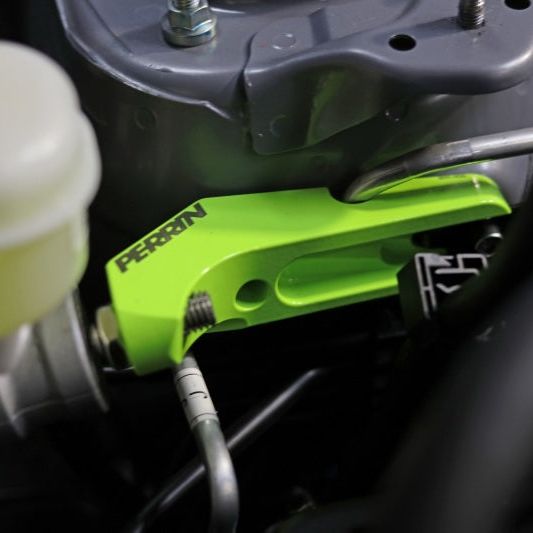 Perrin 13-20 & 2022 Subaru BRZ / 2022 Toyota GR86 Master Cylinder Support - Neon Yellow - SMINKpower Performance Parts PERPSP-BRK-406NY Perrin Performance