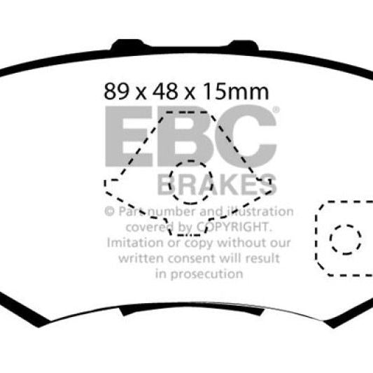 EBC 10-12 Acura RDX 2.3 Turbo Ultimax2 Rear Brake Pads-Brake Pads - OE-EBC-EBCUD1086-SMINKpower Performance Parts