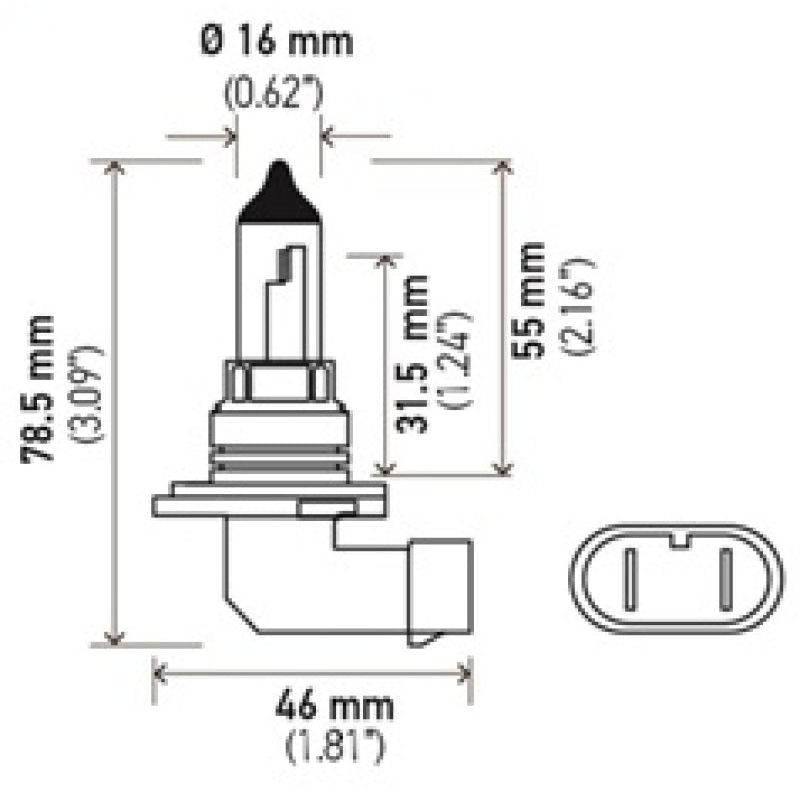 Hella 9006 12V 55W Xen White Bulb (Pair)-Bulbs-Hella-HELLAH71071432-SMINKpower Performance Parts