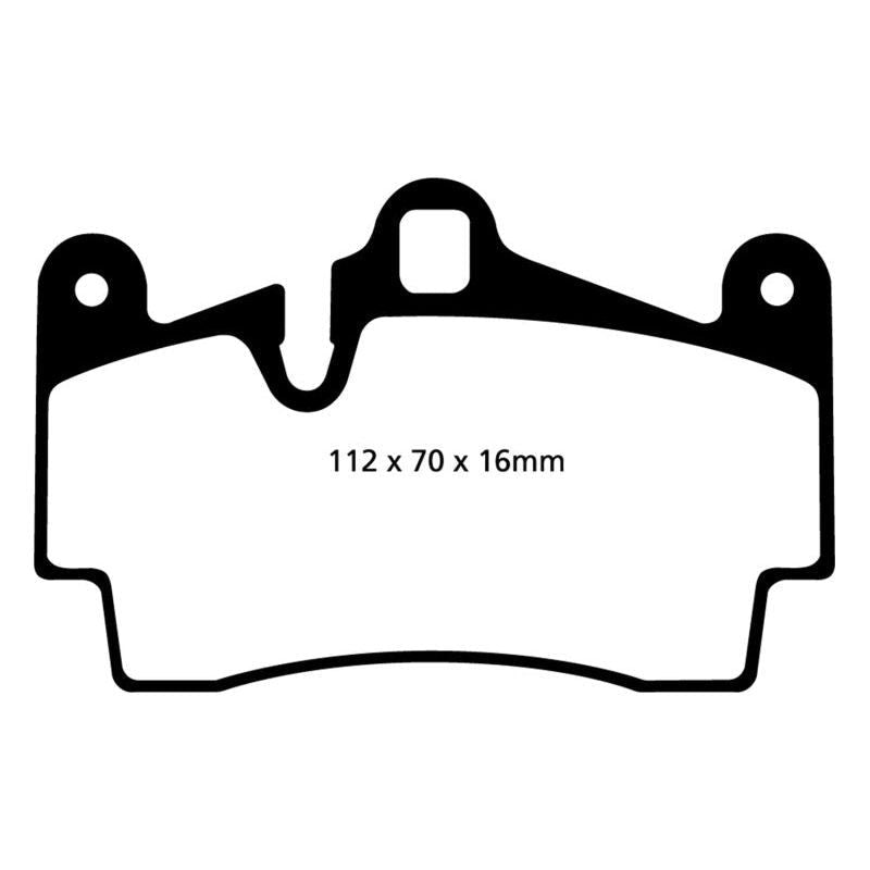 EBC 11-15 Audi Q7 3.0 Supercharged Yellowstuff Rear Brake Pads-Brake Pads - Performance-EBC-EBCDP41474R-SMINKpower Performance Parts