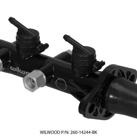 Wilwood Tandem Remote Master Cylinder - 1 1/8in Bore Black - SMINKpower Performance Parts WIL260-14244-BK Wilwood