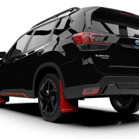 Rally Armor 19-21 Subaru Forester Red UR Mud Flap w/ White Logo - SMINKpower Performance Parts RALMF52-UR-RD/WH Rally Armor