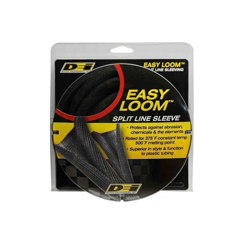 DEI Split Wire Sleeve Easy Loom 13mm-1/2in x 12 Black - SMINKpower Performance Parts DEI10653 DEI