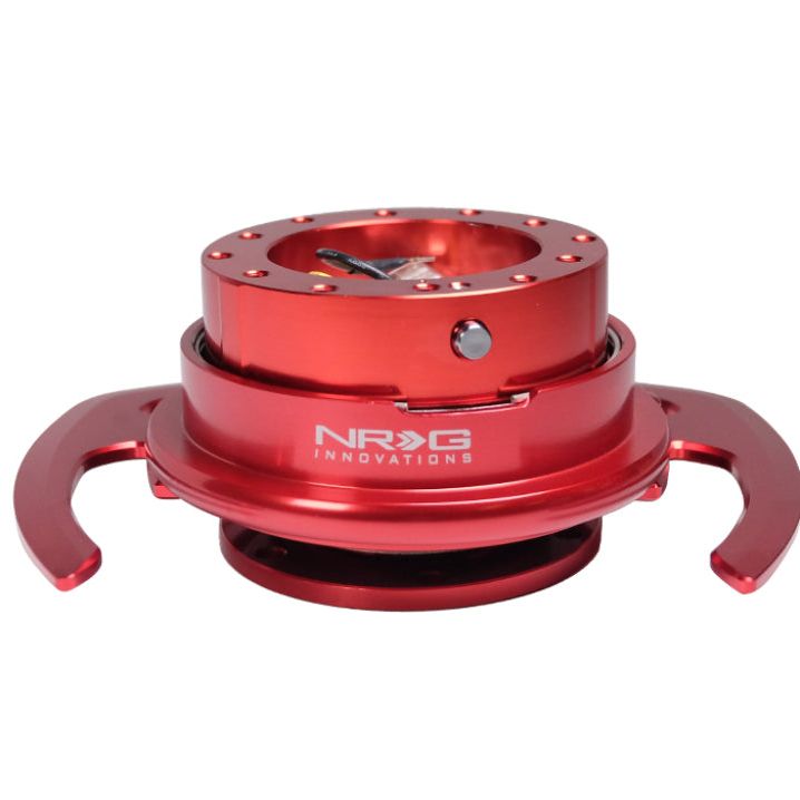 NRG Quick Release Kit Gen 4.0 - Red Body / Red Ring w/ Handles-Quick Release Adapters-NRG-NRGSRK-700RD-SMINKpower Performance Parts