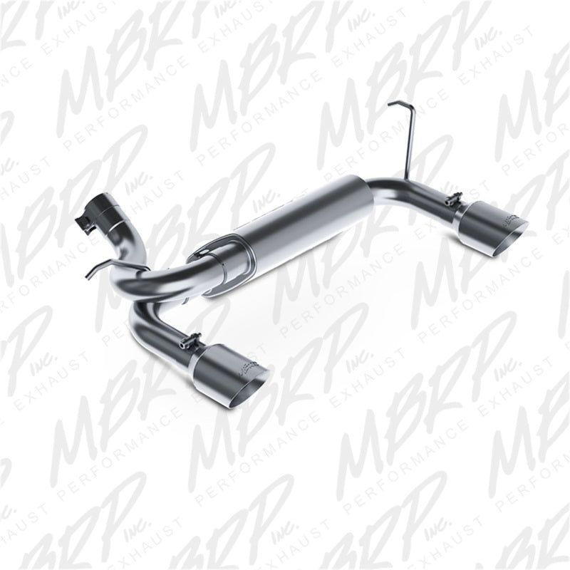 MBRP 07-14 Jeep Wrangler/Rubicon 3.6L/3.8L V6 Axle-Back Dual Rear Exit T409 Performance Exhuast Sys-Catback-MBRP-MBRPS5528409-SMINKpower Performance Parts