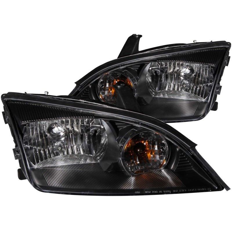 ANZO 2005-2007 Ford Focus Crystal Headlights Black-Headlights-ANZO-ANZ121229-SMINKpower Performance Parts