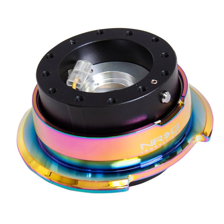 NRG Quick Release Gen 2.8 - Black Body / Neochrome Ring-Quick Release Adapters-NRG-NRGSRK-280BK-MC-SMINKpower Performance Parts