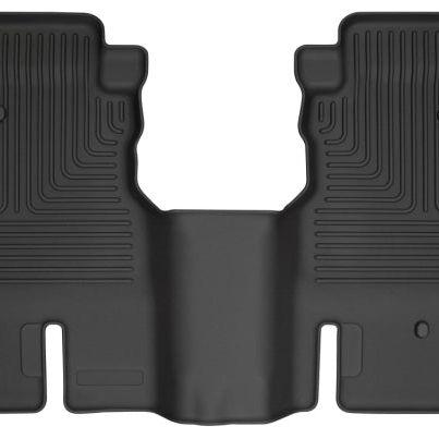 Husky Liners 19-24 Jeep Wrangler JLU WeatherBeater Second Row Black Floor Liners-Floor Mats - Rubber-Husky Liners-HSL14041-SMINKpower Performance Parts