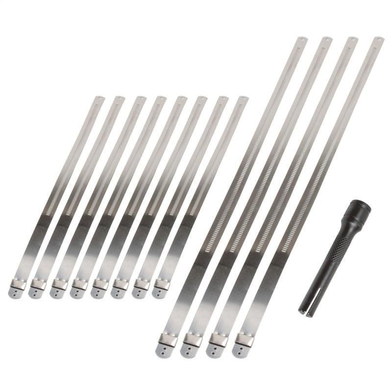 DEI Stainless Steel Positive Locking Tie & Tool Kit - 8in (8 Pack) & 14in (4 Pack) - SMINKpower Performance Parts DEI10219 DEI