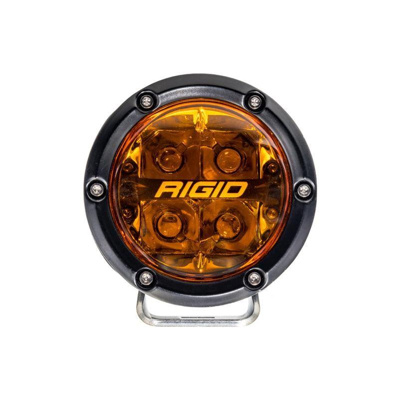 Rigid Industries 360-Series 4in Fog w/ Amber PRO Lens - White (Pair) - SMINKpower Performance Parts RIG36123 Rigid Industries