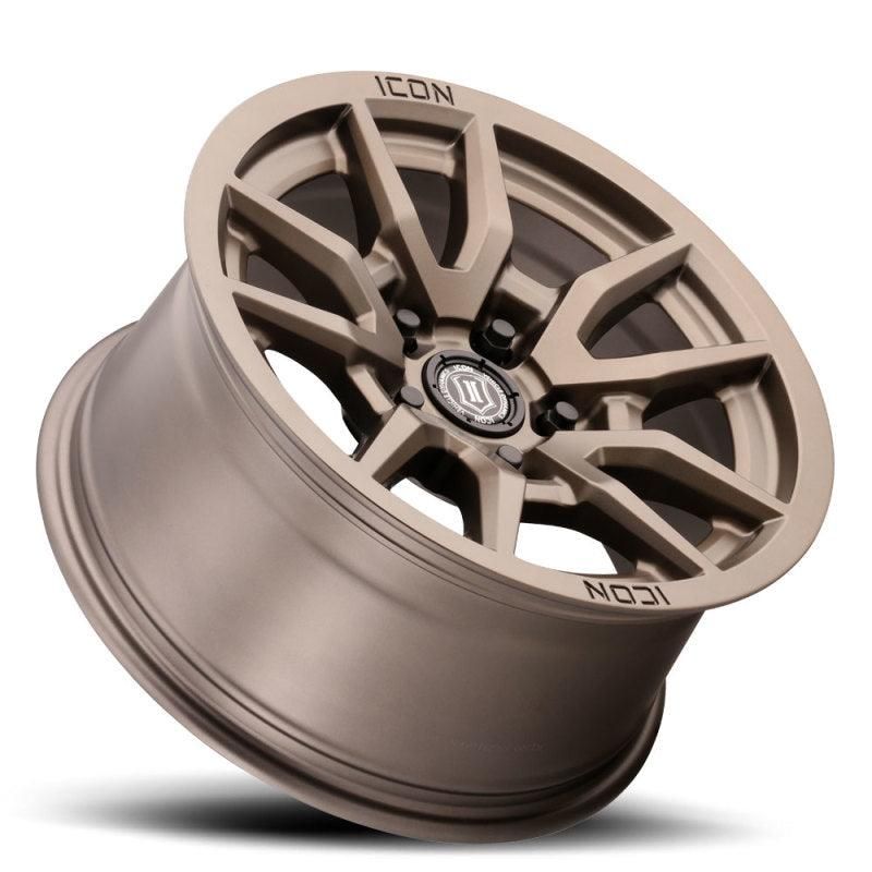 ICON Vector 5 17x8.5 5x150 25mm Offset 5.75in BS 110.1mm Bore Bronze Wheel - SMINKpower Performance Parts ICO2617855557BR ICON