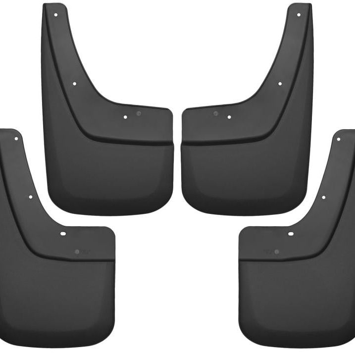 Husky Liners 14-17 GMC Sierra 1500 / 15-16 Sierra 2500 HD Front and Rear Mud Guards - Black-Mud Flaps-Husky Liners-HSL56896-SMINKpower Performance Parts
