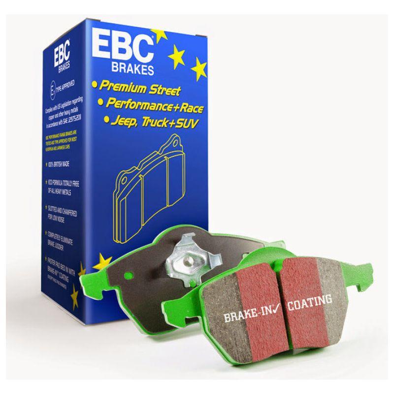 EBC 06-13 Audi A3 2.0 Turbo (Girling rear caliper) Greenstuff Rear Brake Pads-Brake Pads - Performance-EBC-EBCDP21518-SMINKpower Performance Parts