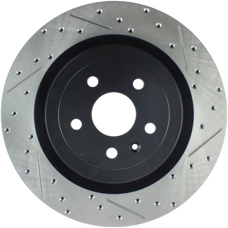 StopTech Slotted & Drilled Sport Brake Rotor-Brake Rotors - Slot & Drilled-Stoptech-STO127.62119L-SMINKpower Performance Parts