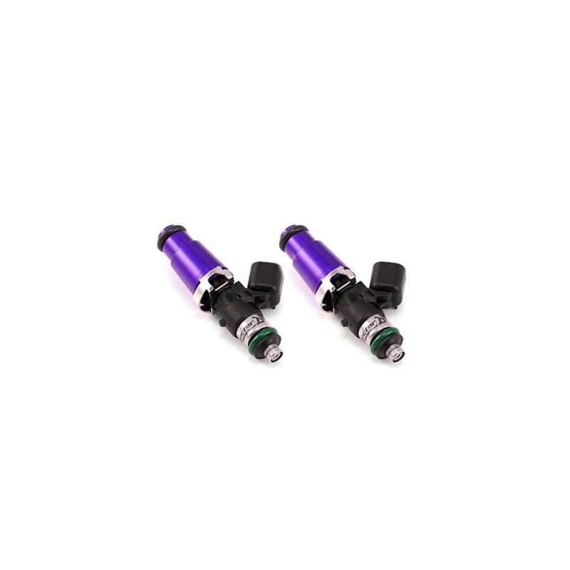 Injector Dynamics ID1050X Injectors - 60mm Length - 14mm Purple Top - 14mm Lower O-Ring (Set of 2)-Fuel Injector Sets - 2Cyl-Injector Dynamics-IDX1050.60.14.14.2-SMINKpower Performance Parts