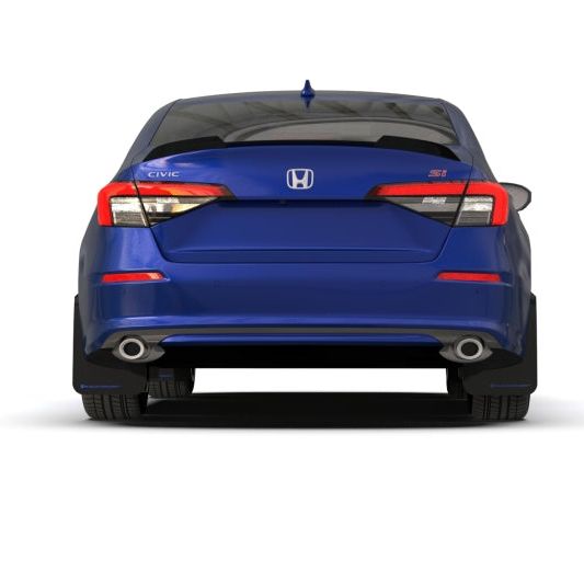 Rally Armor 2022 Honda Civic (Incl. Si/Sport/Touring) Red UR Mud Flap w/ White Logo - SMINKpower Performance Parts RALMF90-UR-RD/WH Rally Armor
