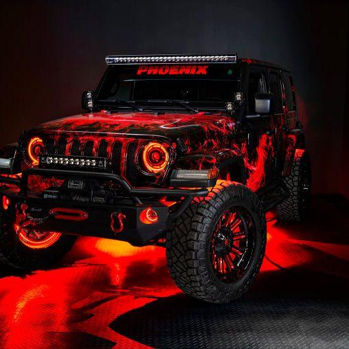 Oracle Jeep Wrangler JK/JL/JT High Performance W LED Fog Lights - ColorSHIFT - Dynamic - SMINKpower Performance Parts ORL5846-332 ORACLE Lighting