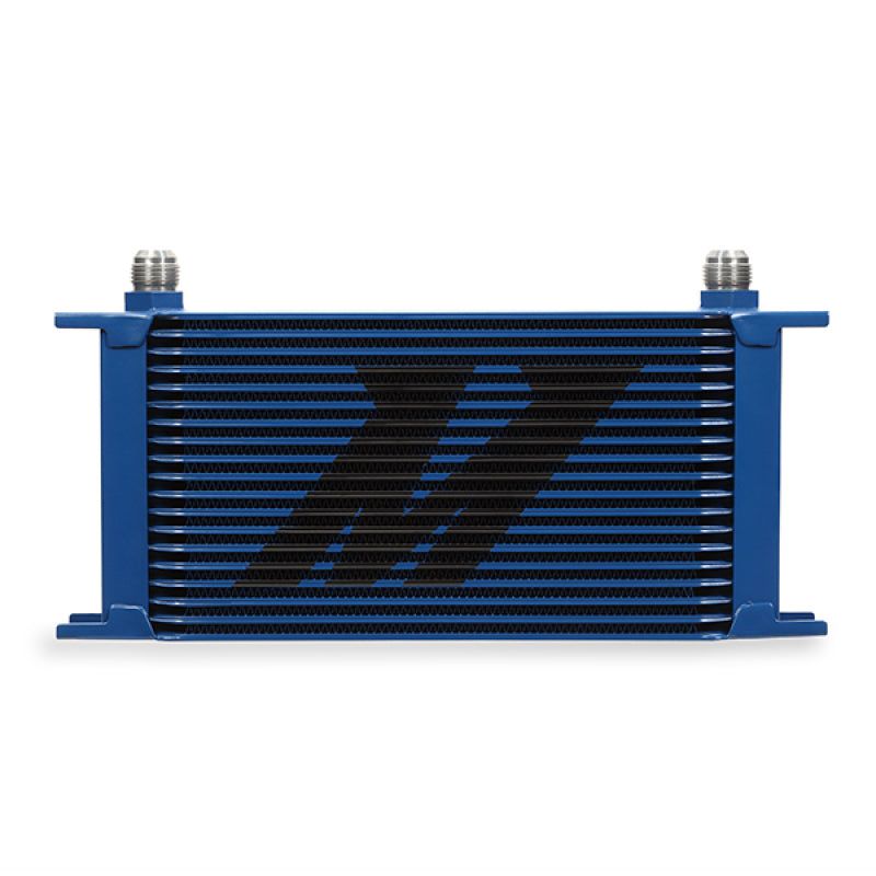 Mishimoto Universal 19 Row Oil Cooler - Blue-Oil Coolers-Mishimoto-MISMMOC-19BL-SMINKpower Performance Parts