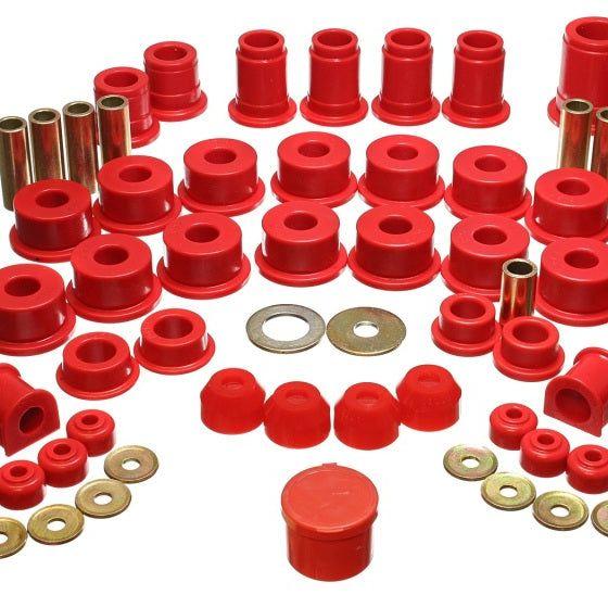 Energy Suspension 90-95 Toyota 4 Runner 2WD/4WD Red Hyper-Flex Master Bushing Set-Bushing Kits-Energy Suspension-ENG8.18103R-SMINKpower Performance Parts