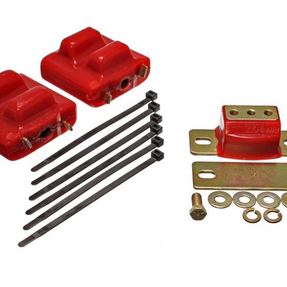 Energy Suspension 87-91 Suburban C10-C30 2WD Red Motor & Transmision Mounts-Zinc Finish - SMINKpower Performance Parts ENG3.1128R Energy Suspension