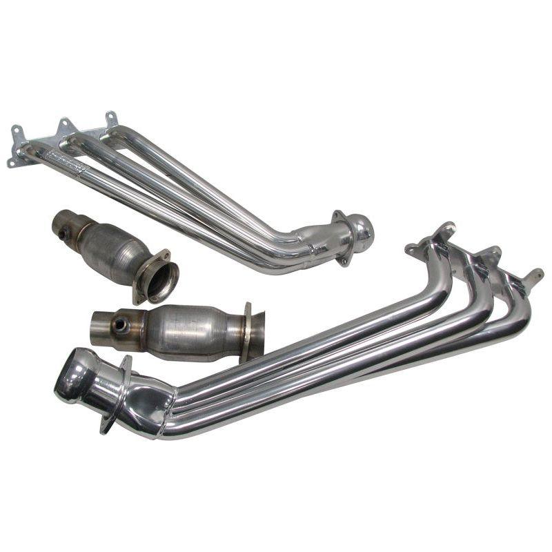 BBK 10-11 Camaro V6 Long Tube Exhaust Headers With Converters - 1-5/8 Silver Ceramic - SMINKpower Performance Parts BBK40410 BBK