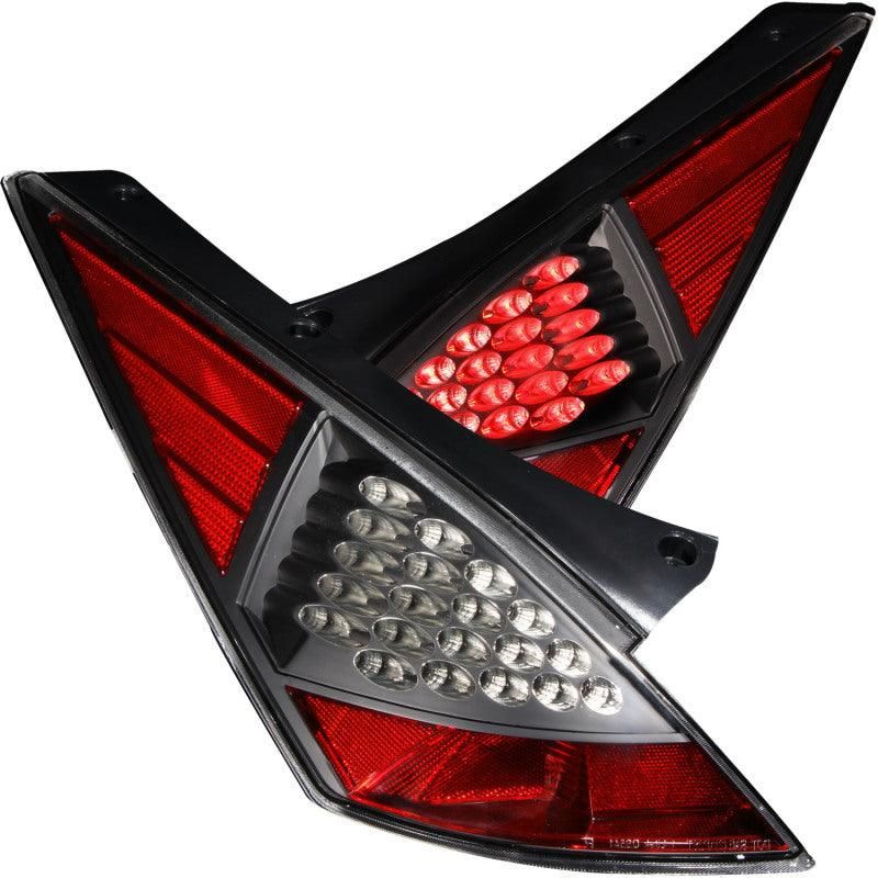 ANZO 2003-2005 Nissan 350Z LED Taillights Black - SMINKpower Performance Parts ANZ321099 ANZO